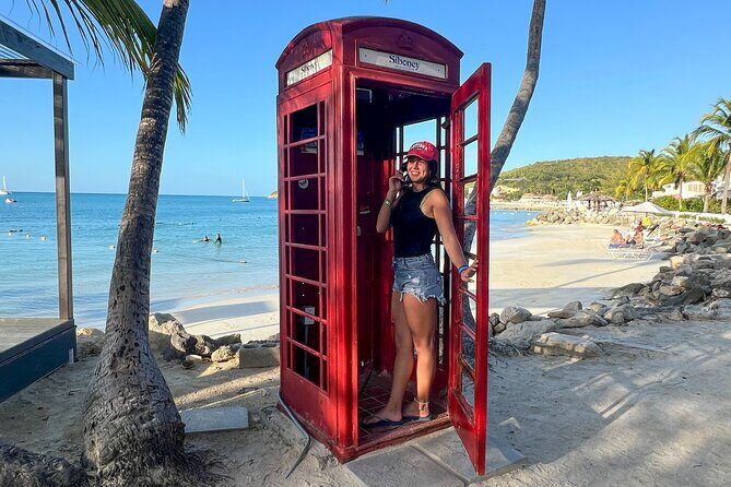 Famous Red Phone Booth Beach (Dickenson Bay) and Fort Bay Beach - What’s included (and what you’ll need to rent or bring)
