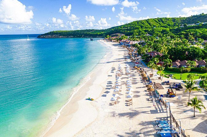 Famous Red Phone Booth Beach (Dickenson Bay) and Fort Bay Beach - Timing tips for a cruise-day beach plan
