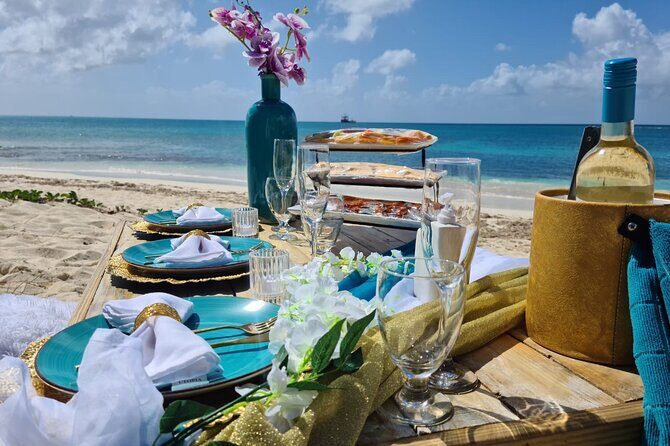 Luxury Private Picnic with Caribbean Cuisine - Your 2-Hour Setup: Styled Table, Floor Seating, and Bluetooth Music