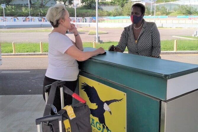 Round-Trip Transfer between Antigua Airport and Antigua Hotels - Finding Eagle Transfers at V. C. Bird International Airport (Door 5/6 to the Desk)