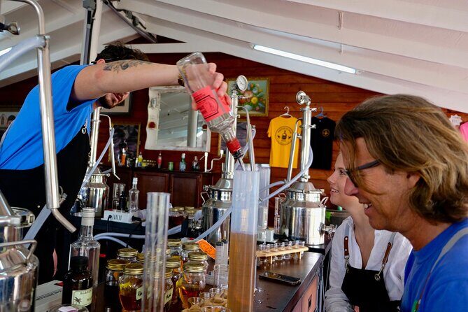 Rum Making Masterclass Galleon Beach Antigua 2 People per Station - Mixing day: building your flavors and bottling it together