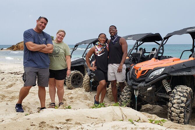 Salty Dogs UTV Adventure - The beach stop: when swim time beats sightseeing