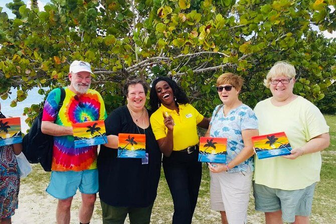 Sip & Paint Antigua - Welcome drink, snacks, and getting into the mood