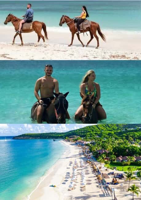 St. Johns: Horseback Riding Bareback Swim, &Fort James Beach - Getting from Heritage Quay to the beach: meet-up clarity matters